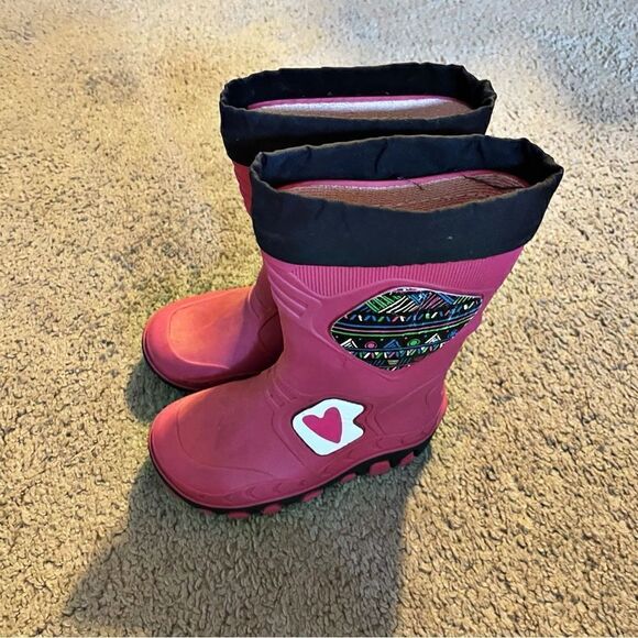 Girls Rain Boots / Wellingtons Size 8 - Picture 1 of 7
